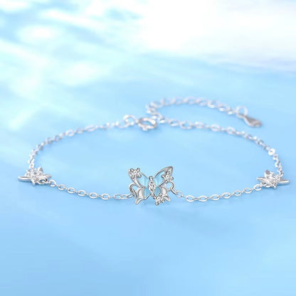 🦋 Pulsera "Mariposa Azul": Un toque de encanto atemporal y feminidad ✨