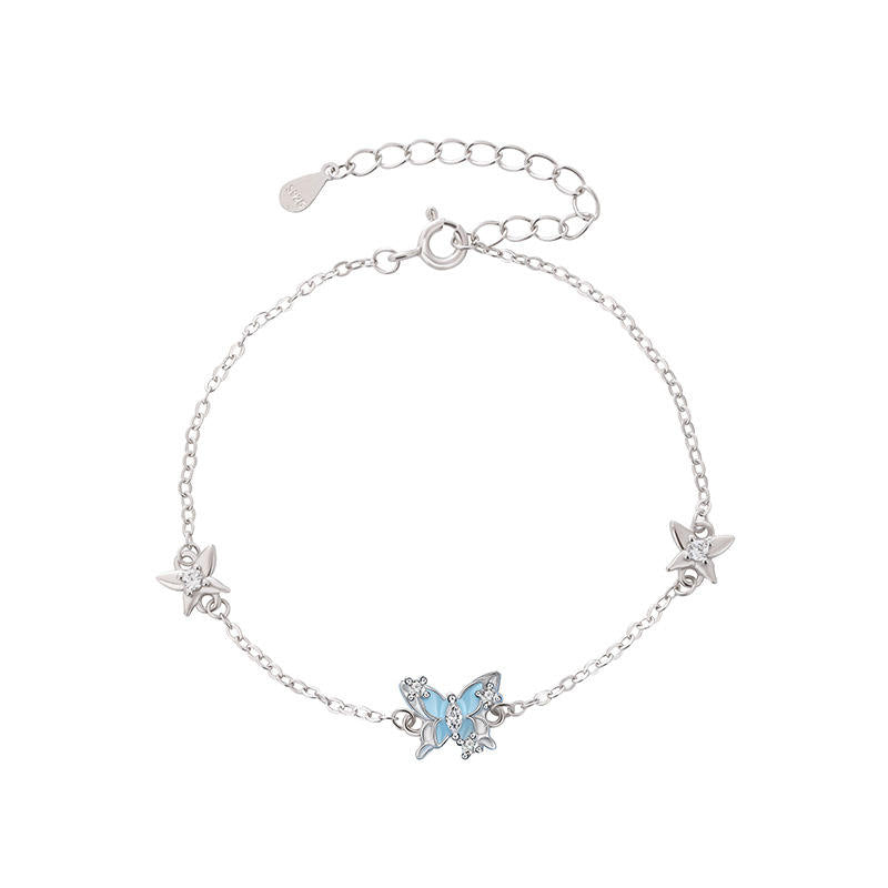 🦋 Pulsera "Mariposa Azul": Un toque de encanto atemporal y feminidad ✨