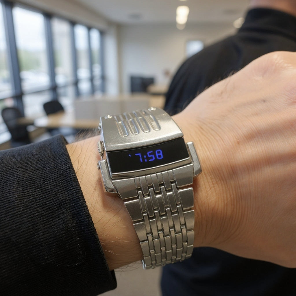 Un reloj inteligente con un diseño elegante y minimalista.