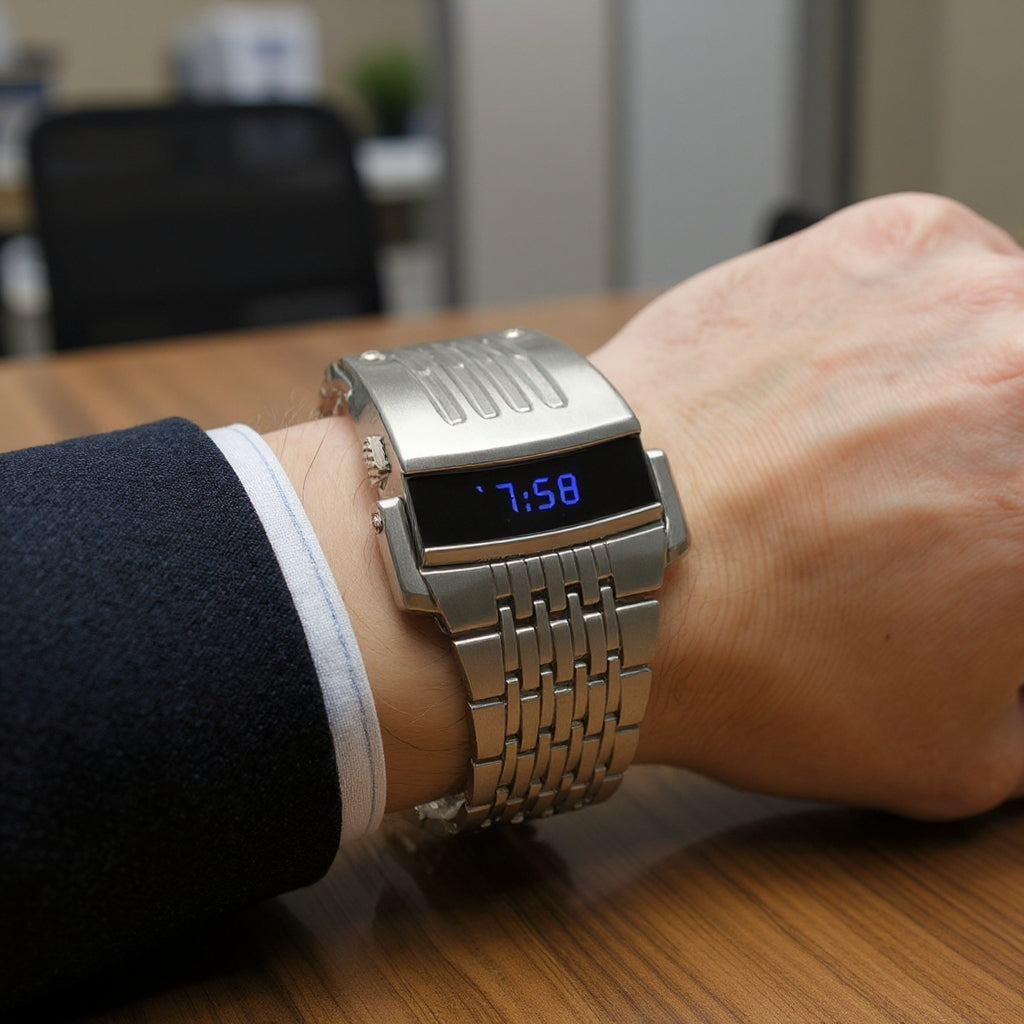 Un reloj inteligente con un diseño elegante y minimalista.