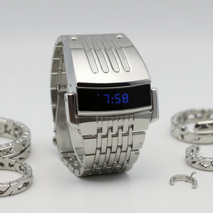 Un reloj inteligente con un diseño elegante y minimalista.