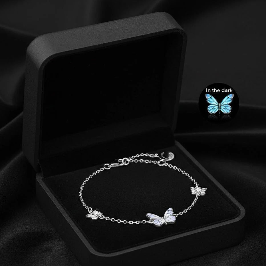 🦋 Pulsera "Mariposa Azul": Un toque de encanto atemporal y feminidad ✨